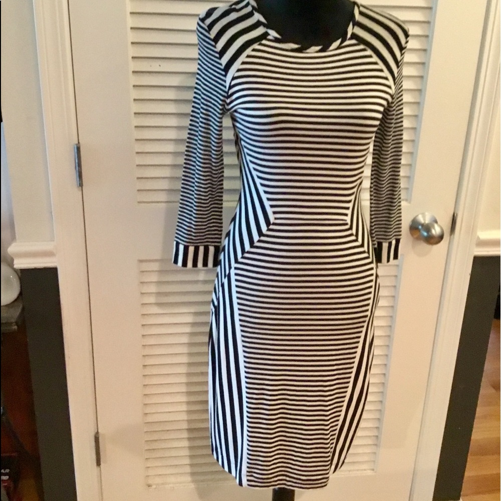 NWT Diane vonFurstenberg Black & White Dress